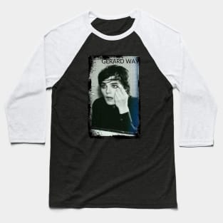 Gerard Way Eyeliner My Chemical Romance MCR Black and White Baseball T-Shirt